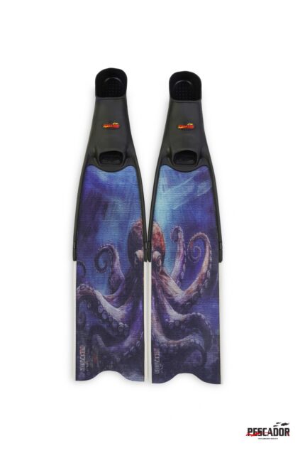 PESCADOR SUB 100% CARBON FINS 3D OCTUPUS 1 PAIR