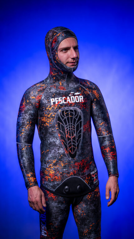 PESCADOR SUB FIRE GRAY  7MM JACKET  YAMAMOTO